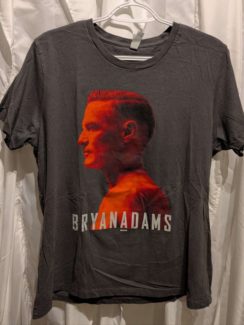 17 Bryan Adams 2019 Shine A Light World Tour Concert T-Shirt Gray XXL Next Level
